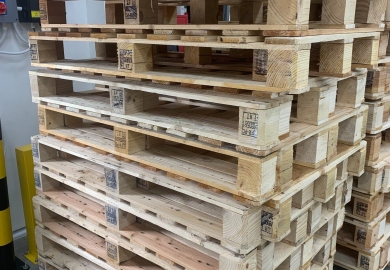 Pallet gỗ tái sử dụng tại Cụm công nghiệp Phú Cường Đồng Tháp